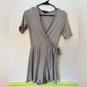 Black and white one piece shorts